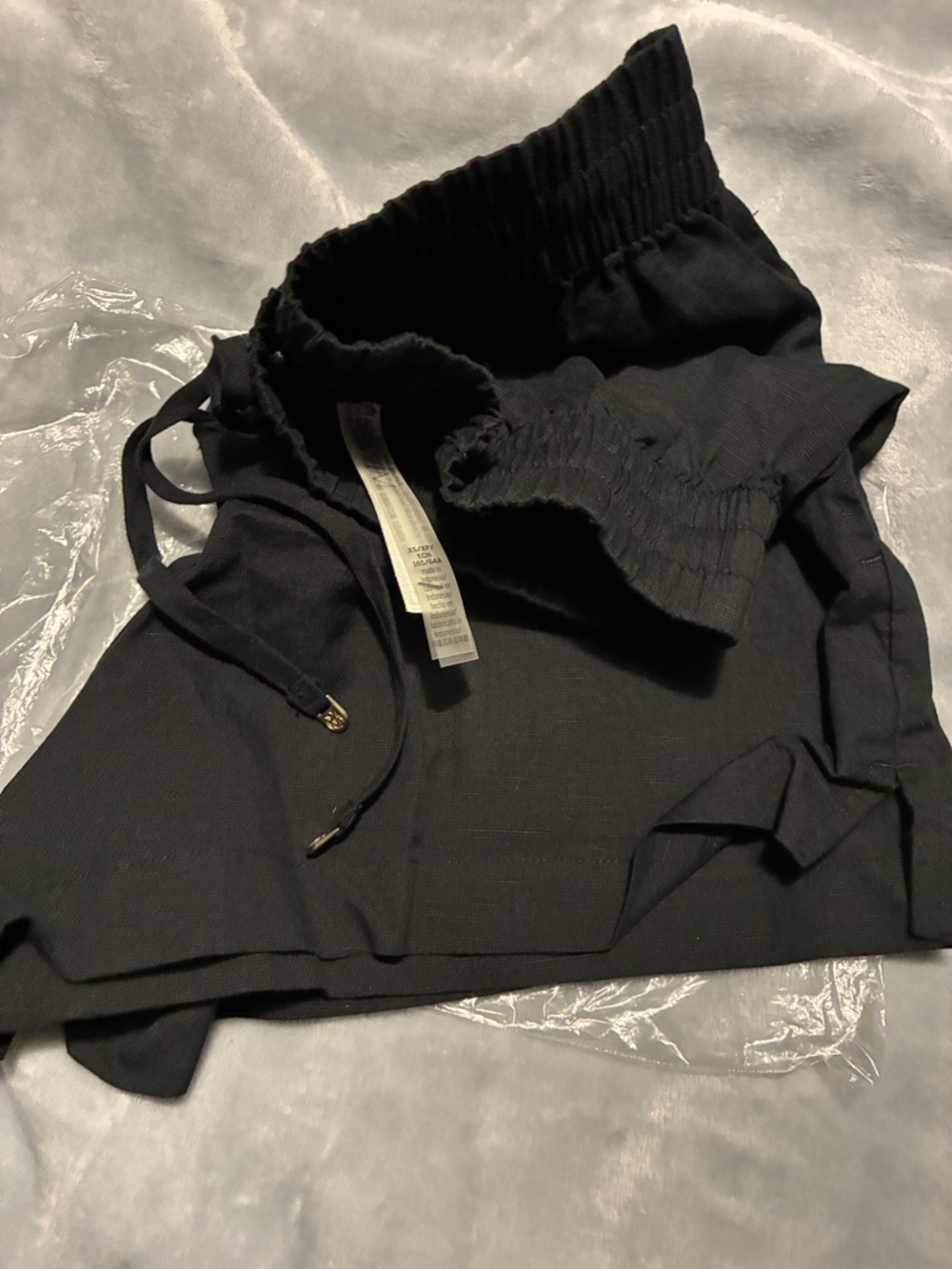 Victoria's Secret Black Elastic Waist Swim Coverup Shorts